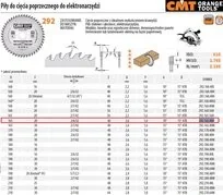 CMT Piła HM 165x20x2,6/1,6 Z=40 292.165.40H - Tarcze do pił - miniaturka - grafika 3