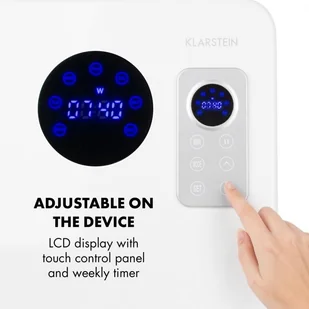 Klarstein Klarstein Hot Spot CV20 Grzejnik konwektorowy 2000 W IP24 pilot zdalnego sterowania kolor biały HTR2-Hot Spot CV20WH - Ogrzewanie przenośne - miniaturka - grafika 4