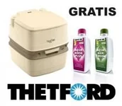 Toalety turystyczne i przenośne - Thetford nowa oryginalna toaleta turystyczna przenośna ze wskaźnikiem wypełnienia Porta Potti Qube 165 Luxe kolor kremowy 22998 - miniaturka - grafika 1