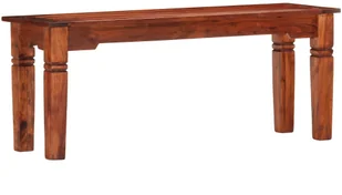 vidaXL vidaXL Ławka, 110 cm, lite drewno akacjowe - Ławki do przedpokoju - miniaturka - grafika 7