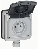 Przedłużacze i rozgałęźniki - Legrand PLEXO IP66 Gniazdo 2P+Z z klapką 16 A - 250 V~ natynkowe 090466 090466 - miniaturka - grafika 1