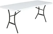 Stoły ogrodowe - Lifetime tworzywo sztuczne stół składany, pchlim targu na stół, stół kempingowy stół Premium//Wymiary: 183 x 70 x 74 cm LM80642 - miniaturka - grafika 1