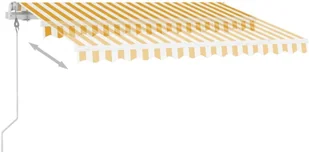 VidaXL Lumarko Automatycznie zwijana markiza, LED i czujnik wiatru, 350x250 cm 3068892 VidaXL - Markizy - miniaturka - grafika 47