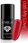 Lakiery hybrydowe - Semilac Lakier Hybrydowy Semilac 026 My Love - 7 Ml 4740 - miniaturka - grafika 1