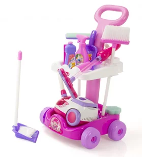 Wózek do sprzątania odkurzacz + akcesoria 5w1 KX7632 - Zabawki AGD - miniaturka - grafika 6