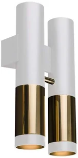 Amplex Kinkiet LAMPA ścienna KAVOS 0381 metalowa OPRAWA okrągłe tuby przyścienne czarne złote 0381 - Lampy ścienne - miniaturka - grafika 3