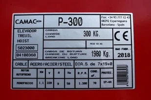 Vidaxl 081 08172266 elektryczna linowa budowlana Minor P-300 + Podpory + Wysoki maszt + Ramie robocze udźwig 300 kg) 72266-uniw - Wciągarki - miniaturka - grafika 3