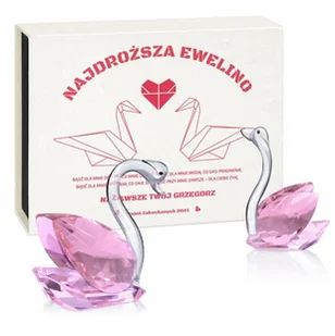 Murrano Łabędzie kryształowe w pudełku z nadrukiem dla dziewczyny żony na wal KRSZ-LB-029 - Gadżety dla niej i dla niego Murrano Łabędzie kryształowe w pudełku z nadrukiem dla dziewczyny żony na wal KRSZ-LB-029 - Gadżety dla niej i dla niego - miniaturka - grafika 1