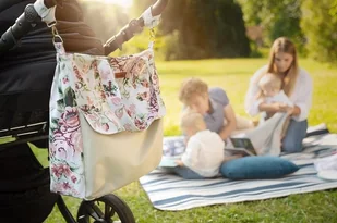 Sensillo TORBA MAMA ŁĄKA ZIELONA - Torby i organizery dla mam - miniaturka - grafika 10