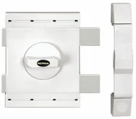 Zamki i wkładki - Gerda Zamek nawierzchniowy ZX klasa C biały - miniaturka - grafika 1