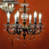 Lampy sufitowe - Elita bohemia Żyrandol 6-ramienny z brązu L 859/6/04 - miniaturka - grafika 1