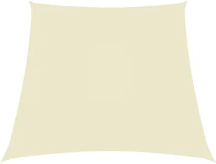 vidaXL Żagiel ogrodowy, tkanina Oxford, trapezowy, 3/4x2 m, kremowy 135241 - Parasole ogrodowe - miniaturka - grafika 2