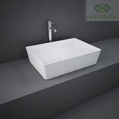 Umywalki - RAK Ceramics Ceramics FEELING UMYWALKA SLIM NABLATOWA PROSTOKĄTNA 50X36 CM BIAŁY POŁYSK (AWHA) FEECT5000AWHA - miniaturka - grafika 1