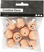 Zabawki kreatywne - Creativ Company A/S Główki z drewna, 10 sztuk - miniaturka - grafika 1