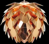 Lampy sufitowe - Redlux ENCOMBRE lampa wisząca miedziana folia 230V E27 42W R12383) Rendl - miniaturka - grafika 1