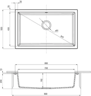 Deante ZQAG10D grafitowy - Zlewozmywaki - miniaturka - grafika 5