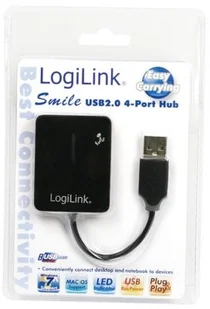 LogiLink Adapter Smile UA0139 Hub USB - Huby USB LogiLink Adapter Smile UA0139 Hub USB - Huby USB - miniaturka - grafika 3