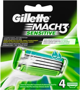 Gillette Wymienne wkłady do maszynki - Mach3 Sensitive Wymienne wkłady do maszynki - Mach3 Sensitive - Balsamy po goleniu - miniaturka - grafika 2