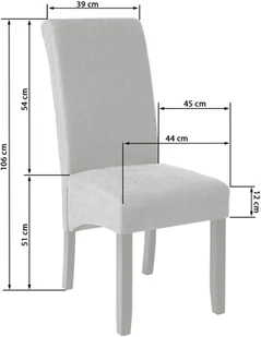 tectake 6 eleganckie krzesła do jadalni lub salonu - brązowy 403497 - Krzesła - miniaturka - grafika 7