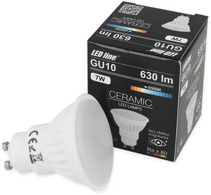 LED Line Żarówka GU10 SMD 170~250V 7W 630lm biała zimna 6000K 240737 - Żarówki LED - miniaturka - grafika 2