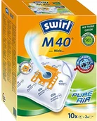 Akcesoria do odkurzaczy - Swirl m 40 (m 54) Micropor Plus Worki Do Odkurzacza Miele z Filtrem Antyalergicznym, 10 Sztuk, Biały/Żółty M 40 (M 54) - miniaturka - grafika 1