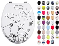 Deski sedesowe - MSV Deska sedesowa WC deska sedesowa deska sedesowa WC pokrywa sedesu MDF (przedszkola), 30 x 20 x 15 cm 1349/140765 - miniaturka - grafika 1