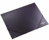 Szkolne artykuły papiernicze - Teczka z gumką A4 fioletowa metaliczna - miniaturka - grafika 1