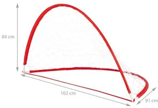 Nils NT0160 CZERWONA BRAMKA PIŁKARSKA 160x80cm - Piłka nożna - miniaturka - grafika 12