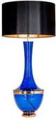Lampy stojące - 4concepts Stojąca LAMPKA nocna TROYA L232271308 vintage LAMPKA abażurowa do salonu czarna niebieska L232271308 - miniaturka - grafika 1