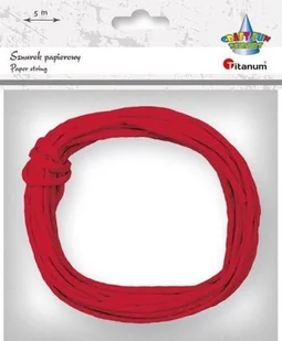Titanum Sznurek papierowy 3.5mmx5m czerwony 72szt - Pozostałe akcesoria dla plastyków - miniaturka - grafika 2