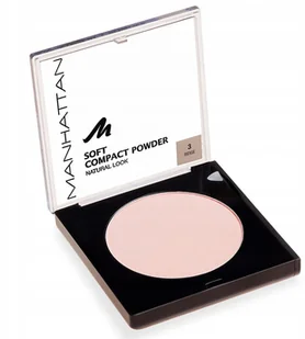 Manhattan Soft Compact Powder 9g. 3 Beige - Pudry do twarzy - miniaturka - grafika 2