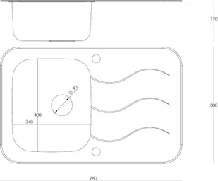 QUADRON Zlew GLEN 211 szkło czarne + miedź HB8078SC3FC1 - Zlewozmywaki - miniaturka - grafika 2