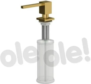 Quadron Dozownik płynu PVD złoty 350 ml EMMA Quadron MFT002-PVDG - Mydelniczki i dozowniki mydła - miniaturka - grafika 2