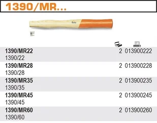 Beta TRZONEK DO MŁOTKA 1390/45 1390MR/45 - Młotki - miniaturka - grafika 2