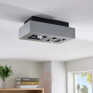 Lindby Nowoczesny spot biały 2-źródła światła GU10 - Vince - Lampy sufitowe - miniaturka - grafika 2