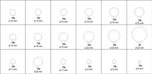 Yato 225 SZT PIERŚCIENI SEGERA. ZEWNĘTRZNE I WEWNĘTRZNE. MIX ROZMIARÓW. YT-06882 YT-06882 - Narzędzia warsztatowe - miniaturka - grafika 5