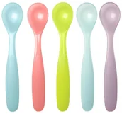 Sztućce dla dzieci - Babymoov Badabulle, Zestaw 5 elastycznych łyżeczek - miniaturka - grafika 1