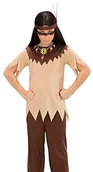 Stroje karnawałowe - Widmann Andreas kostium dziecięcy Indian, 128, brązowy 07216 - miniaturka - grafika 1