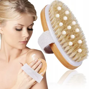 Szczotka Do Masażu Ciała Na Sucho Mokro Naturalna - Szczotki do masażu - miniaturka - grafika 2