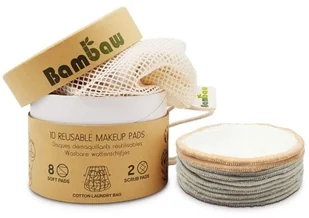Bambaw Wielorazowe Płatki Kosmetyczne Waciki 10szt - Pozostałe akcesoria kosmetyczne - miniaturka - grafika 2