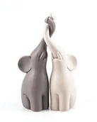 Figurki dekoracyjne - Pajoma 54837 zakochanych słonie zestaw 2 szt., wysokość 25,5 cm 54837 - miniaturka - grafika 1