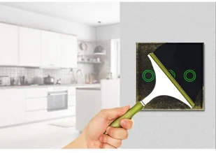 Maclean Włącznik dotykowy światła Maclean MCE705B potrójny, szklany, czarny z okrągłym przyciskiem wymiary 86x86mm, z podświetleniem prz MCE705B - Wyłączniki światła i elektryczne - miniaturka - grafika 7