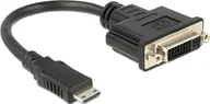 Adaptery i przejściówki - Delock Adapter HDMI Mini-C męski -> DVI 24+5 żeński, 20 cm (65564) - miniaturka - grafika 1