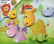 Układanki dla dzieci - Brimarex Drewniana układanka magnetyczna Zwierzęta - miniaturka - grafika 1