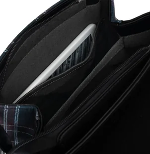 David Jones Plecak damski z frontem w kratę zamykany klapką, eko skóra - Plecaki - miniaturka - grafika 11