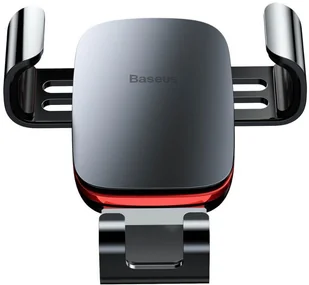 Baseus uchwyt samochodowy Metal Age grawitacyjny srebrny SUYL-D0G - Uchwyty samochodowe do telefonów - miniaturka - grafika 3