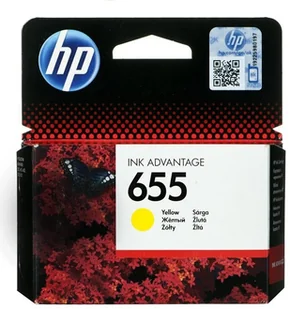 HP Nr 655 CZ112AE Orginalny żółty - Tusze oryginalne - miniaturka - grafika 2