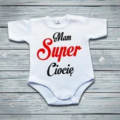 Body dla niemowląt - Poczpol Mam super ciocię - body niemowlęce PRZPOC-7-2320 - miniaturka - grafika 1