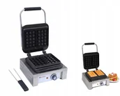 Inne urządzenia gastronomiczne - Hendi Profesjonalna Gofrownica 2 Gofry Brukselskie - miniaturka - grafika 1
