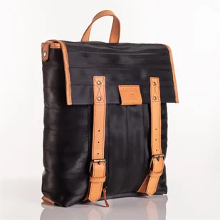 Beltimore Plecak uniwersalny duży skórzany wykonany z recyklingowych materiałów Beltimore R28 - Plecaki - miniaturka - grafika 2